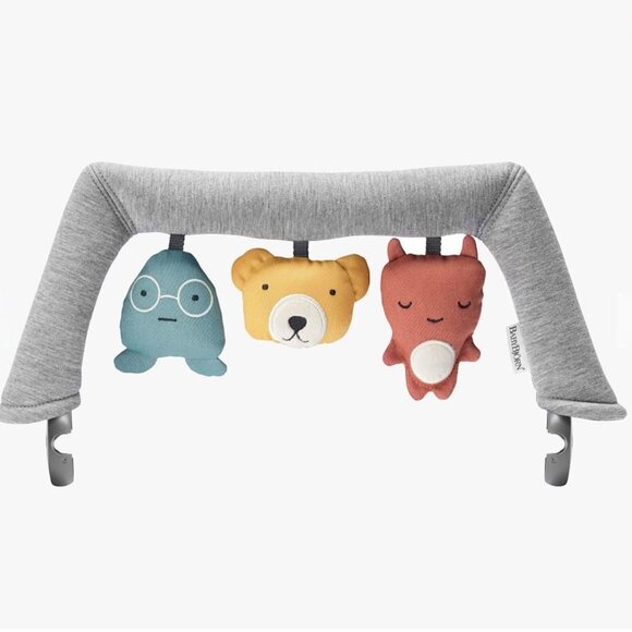EUC BabyBjorn Bouncer Toy Bar Soft Fabric "Soft Friends" - Picture 1 of 15